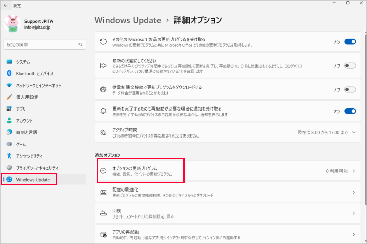 Windows オプション更新プログラムとは
